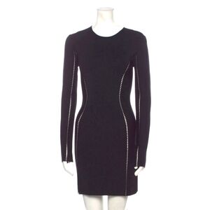 Dion Lee Black Crew-Neck Mini dress. Size: 4.